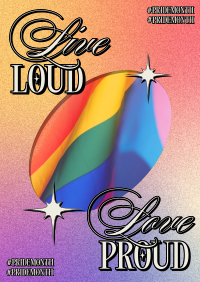 Retro Pride Month Poster