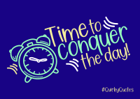 Conquer The Day Postcard