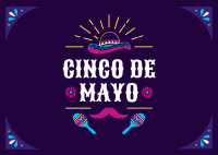 Festive Cinco De Mayo Postcard