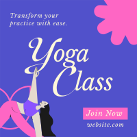 Trendy Yoga Class Instagram Post Design