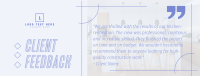 Client Feedback on Construction Facebook Cover