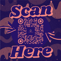 Quirky Scan Here QR Code