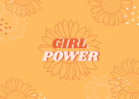 Girl Power Postcard