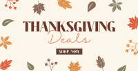 Thanksgiving Autumn Leaves Facebook Ad