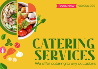 Food Bowls Catering Postcard