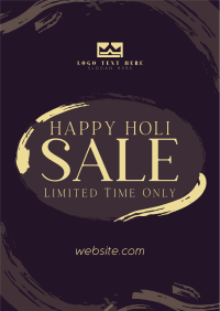 Brush Holi Festival Sale Poster