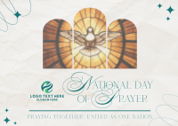 Elegant Day of Prayer Postcard