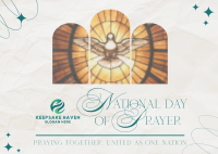 Elegant Day of Prayer Postcard Image Preview