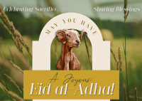 Greater Eid Ram Greeting Postcard Design