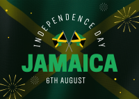 Jamaica Independence Day Postcard Design