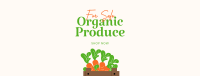 Organic Produce For Sale Facebook Cover Image Preview