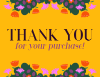 Everything Floral and Leaves Thank You Card