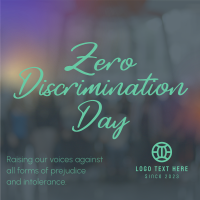 Zero Discrimination Day Linkedin Post