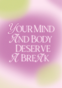 Gradial Relax Quote Poster