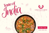 Taste of India Pinterest Cover Design