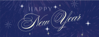 Elegant New Year Greeting Facebook Cover Design