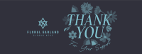 Floral Thank You Facebook Cover Image Preview