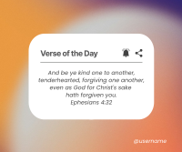 Verse of the Day Facebook Post