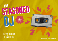 Seasoned DJ Cassette Postcard Image Preview