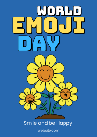 Sunflower Emoji Flyer