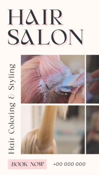 Hair Styling Salon Facebook Story