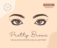 Pretty Brows Facebook Post