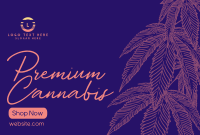 Premium Marijuana Pinterest Cover Design