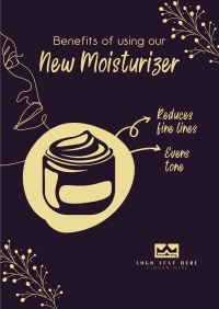 New Moisturizer Benefits Poster