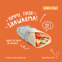 Yummy Shawarma Instagram Post Image Preview