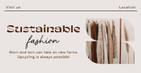 Elegant Minimalist Sustainable Fashion Facebook Ad