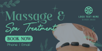 Massage and Spa Wellness Twitter Post