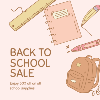 Back to School Sale Instagram Post