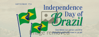 Minimalist Independence Day of Brazil Facebook Cover Image Preview