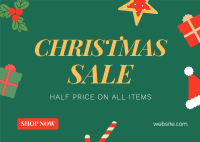 Cute Christmas Sale Postcard