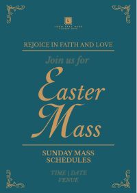 Easter Mass Flyer | Instantly Create an Easter Mass Flyer | Design.com