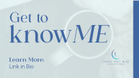 Get to Know Me Facebook Event Cover