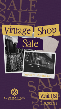 Retro Vintage Shop Sale Instagram Reel