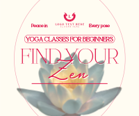 Yoga Lotus Zen Facebook Post