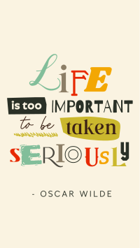 Life is Important Quote Instagram Reel