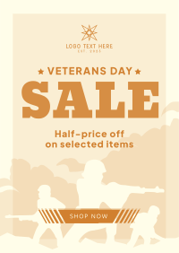 Remembering Veterans Sale Poster