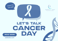 Cancer Awareness Discussion Postcard Image Preview