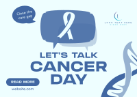 Cancer Awareness Discussion Postcard