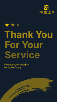 Thank You Veterans Instagram Story