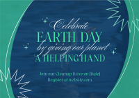 Mother Earth Cleanup Drive Postcard