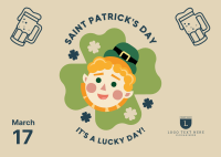 Saint Patrick Lucky Day Postcard