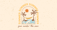 Summer Beach Badge Facebook Ad