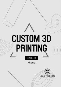 3d Printing Services Poster