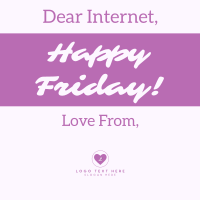 Happy Friday Instagram Post Design