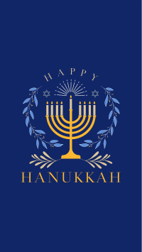 Happy Hanukkah Facebook Story