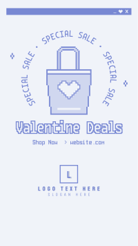 Pixel Shop Valentine Facebook Story